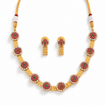 Designer Fancy Style Kemp Design Short Necklace Set