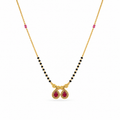 Ruby Twin Drop Mangalsutra