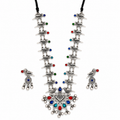 Bird Motif Oxidized Necklace Set